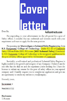 an example of a cover letter