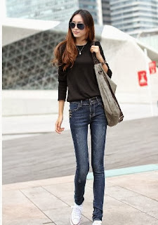 Jeans skinny for women's