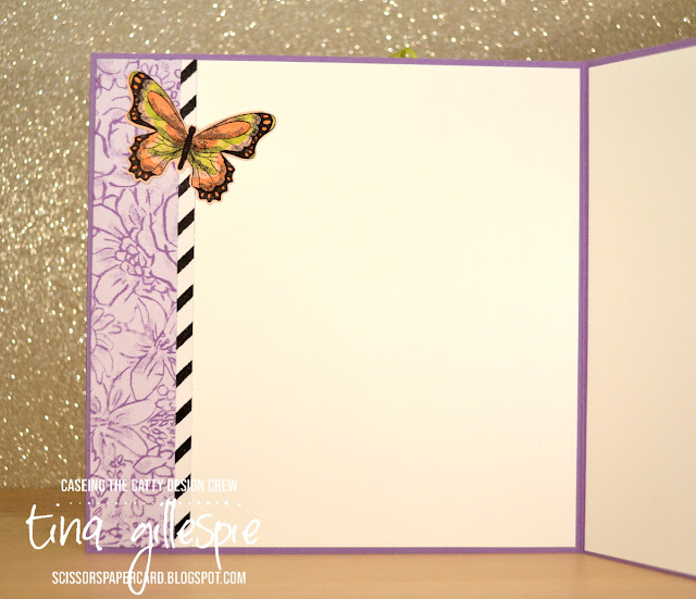 scissorspapercard, Stampin' Up!, CASEing The Catty, Botanical Butterfly DSP, Thank You Thinlit, Label Me Pretty, Sale-A-Bration