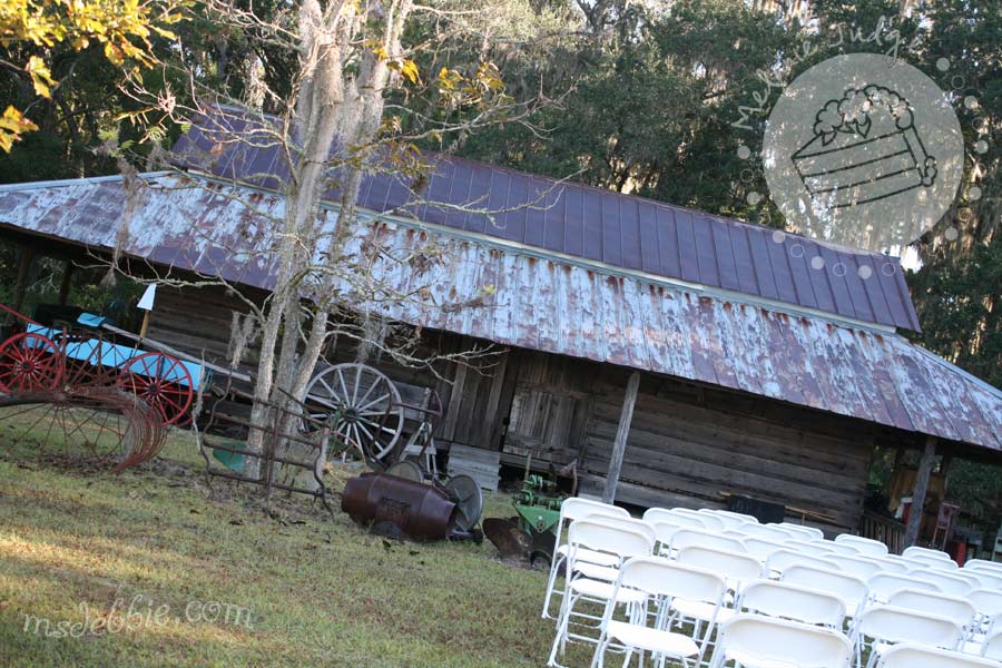 This was where the wedding took place at Dudley Farm State Park