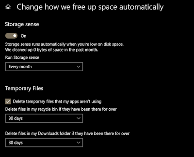 Configure to automatic delete temporary files from Windows