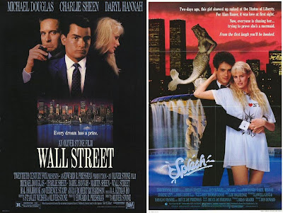 Daryl Hannah in Wall Street and Splash both films with multiple shots of the