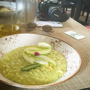 Asparagus Risotto with lemon