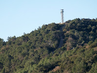 La torre de guaita a dalt d'El Fustera