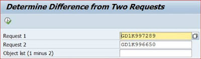 How to compare the contents of transport Request?