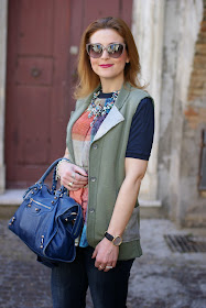 Praio, Praio sleeveless jacket, Millelire orologio, Balenciaga City, Fashion and Cookies, fashion blogger