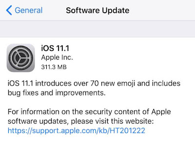Apple rolls out iOS 11.1 final to public which basically contains bug fixes like lockscreen bypass and improvement in battery life, animation with lot more features like new emojis, return of 3D touch app switcher