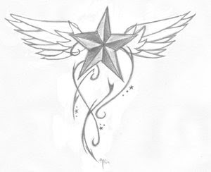 Nice Star Tattoos With Image Tattoo Designs Especially Star Wings Tattoo Picture 8