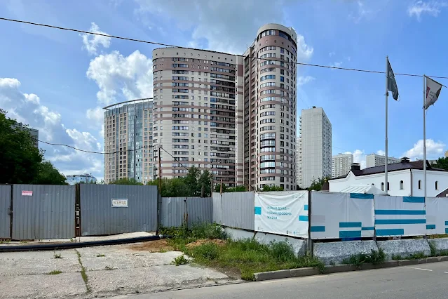 Проектируемый проезд № 5186, строительная площадка жилого дома по программе реновации, жилой комплекс «Дом на Давыдковской»