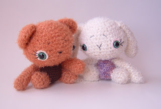 amigurumi nyuszi és maci tesók