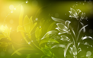 Abstract Flowers backgrounds, widescreen computer wallpaper