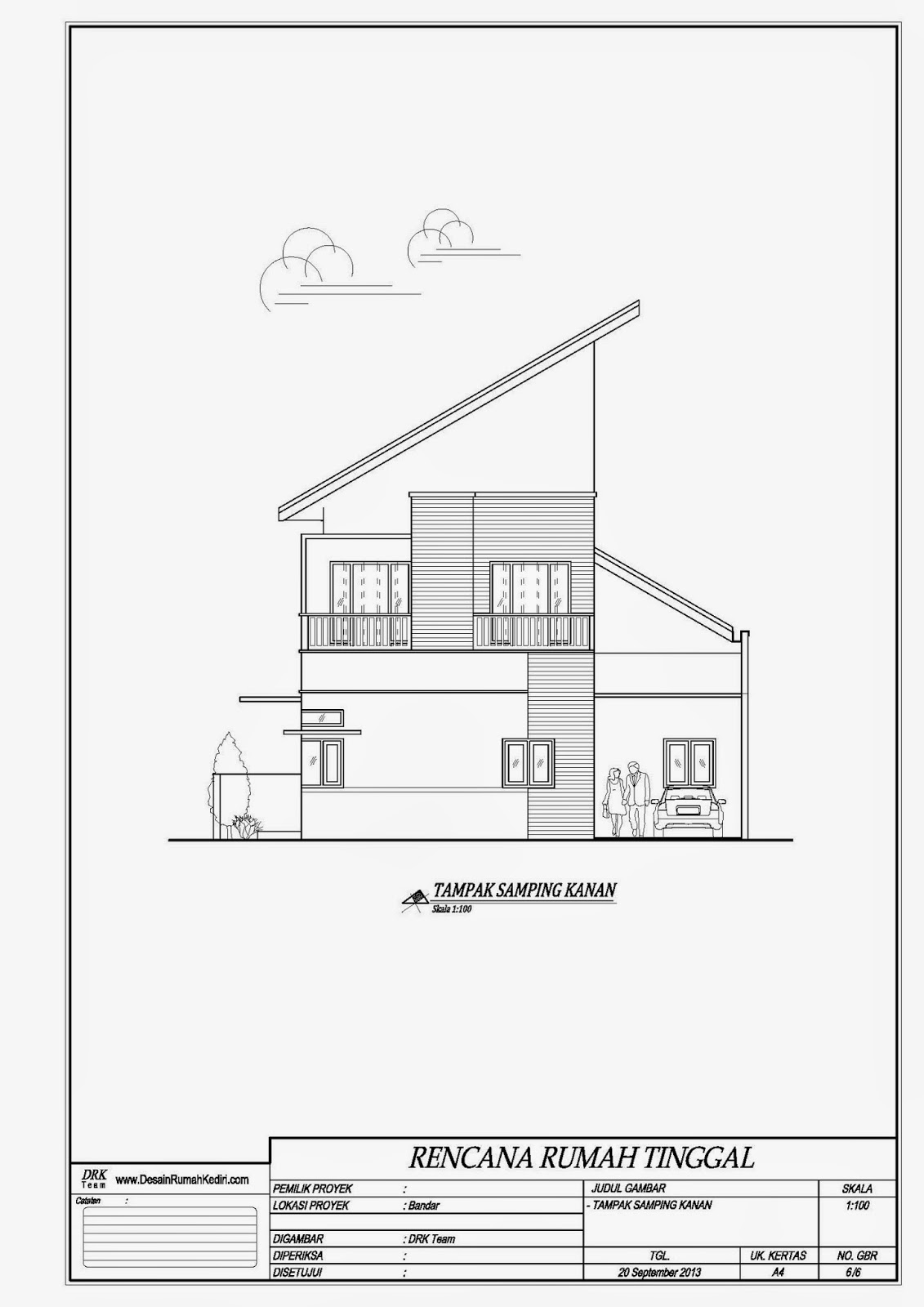 LT2-10 : Rumah Minimalis Hook 2 Lantai Bandar Kidul Kota 