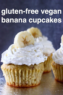 Gluten Free Vegan Banana Cupcakes