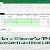 How to fill Income-Tax ITR-2 Schedule-112A of Excel Utility
