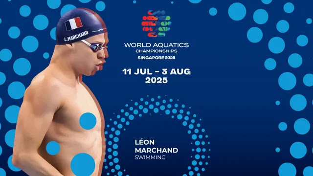 Mundial de natación masculina 2025 (Singapur) - 200m libre y 100m espalda