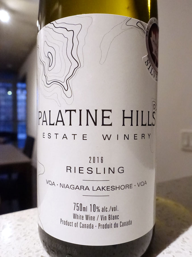 Palatine Hills Riesling 2016 (89 pts)