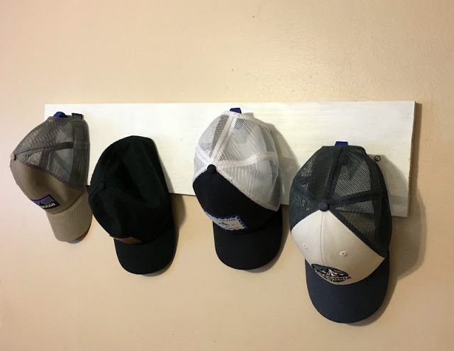 Make this easy hat rack using scrap wood!