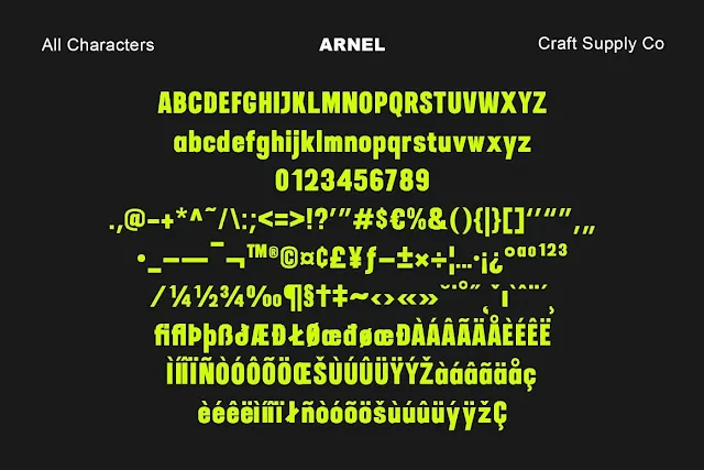 Arnel Sans Serif Font