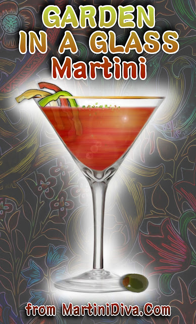 GARDEN IN A GLASS MARTINI Cocktail Recipe