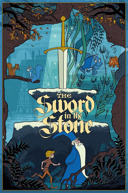 Disney’s The Sword in the Stone Giclee Print by Matt Griffin x Bottleneck Gallery