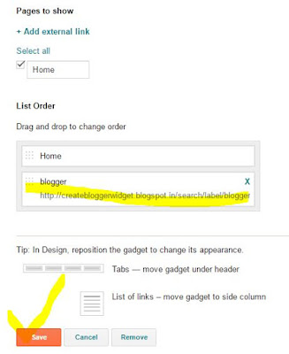 How to Create Blog Page List Gadget in Blogger