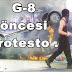 G-8 öncesi protesto .