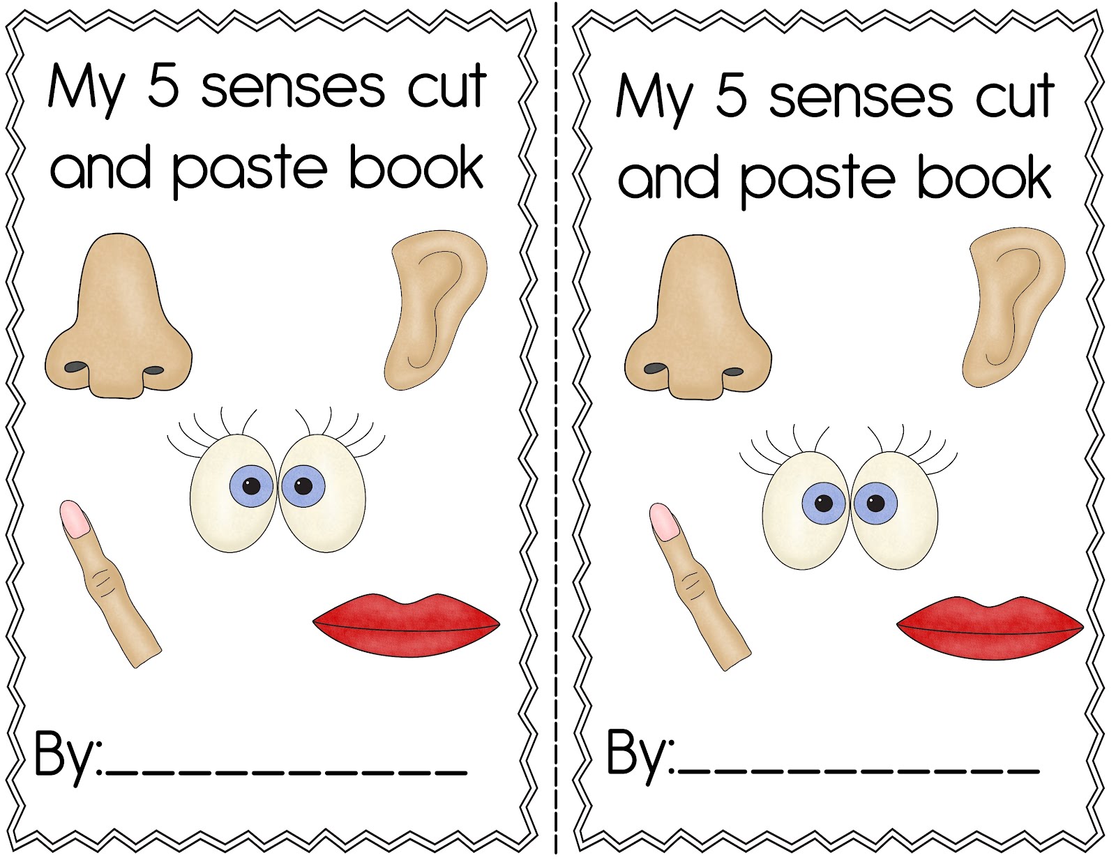 senses Senses  5 a five The K Unit worksheet popcorn and freebie! Classroom: My Crazy Pre