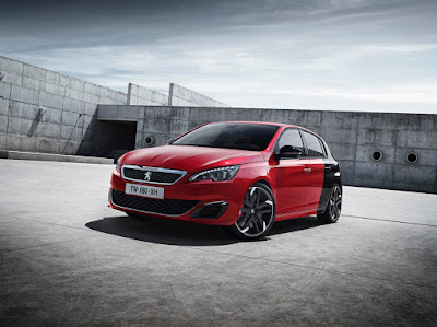 New Peugeot 308 GTi in not so fetching 2 tone