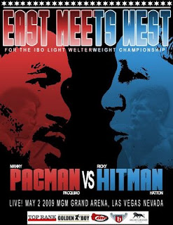 Manny 'Pacman' Pacquiao vs Ricky 'Hitman' Hatton promotional fight posters