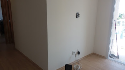 Pintura com o apartamento vazio no interior SP