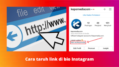 Cara menambahkan link di bio Instagram