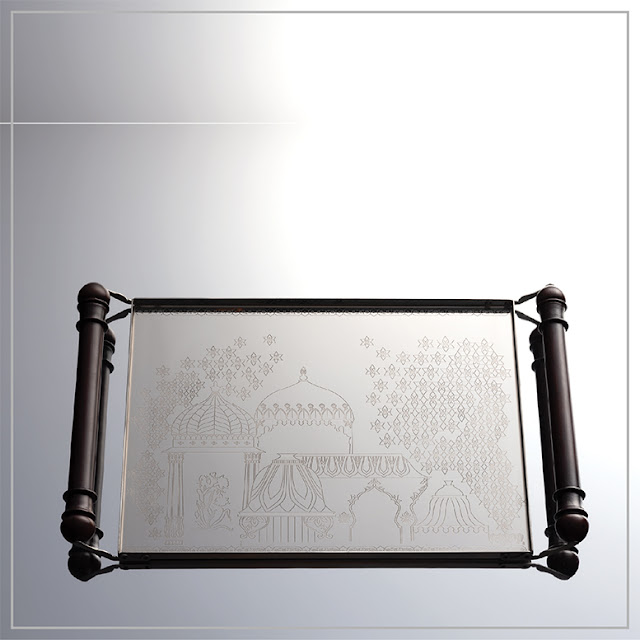 PINK CITY SERVING TRAY