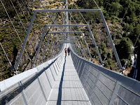 World’s longest pedestrian suspension bridge opens.