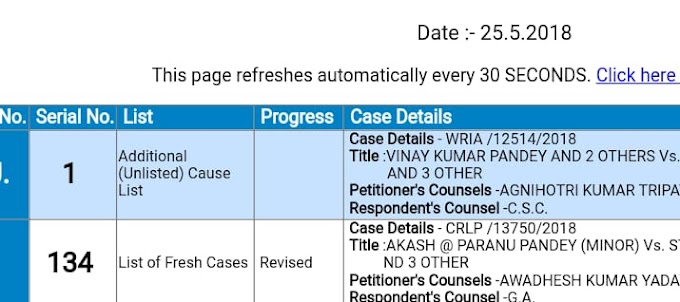  68500 अध्यापक लिखित परीक्षा केस की सुनवाई हाई कोर्ट इलाहाबाद में चीफ जस्टिस बेंच में शुरू हो गई है, सुनवाई के बाद केस की अपडेट दी जाएगी