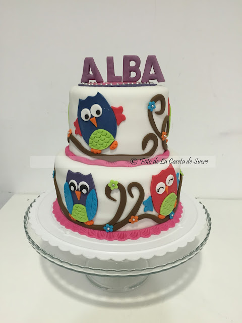 tarta buhos owl cake