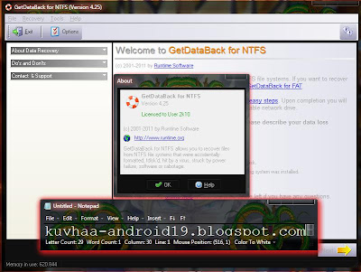 GETDATABACK 4.25 FOR NTFS FAT FULL KEY