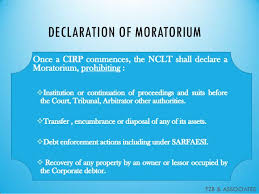 Moratorium for Sale of Assets 