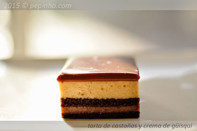 Tarta de castañas y crema de güisqui (o no)