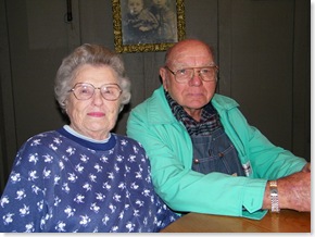Dovie & Wink (Mom & Pop) at Cracker Barrell