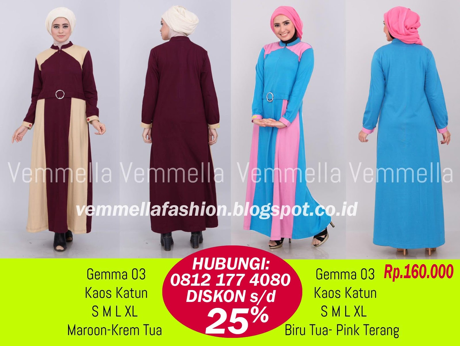 Katalog VEMMELLA Baju Kaos Gamis Atasan 0856 4864 8202 