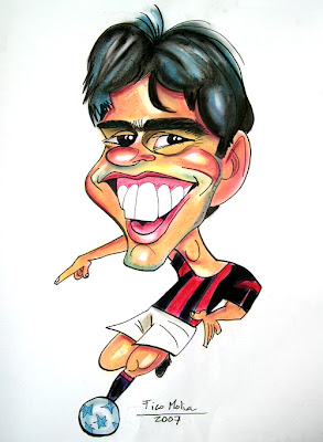 caricatura de Kaka