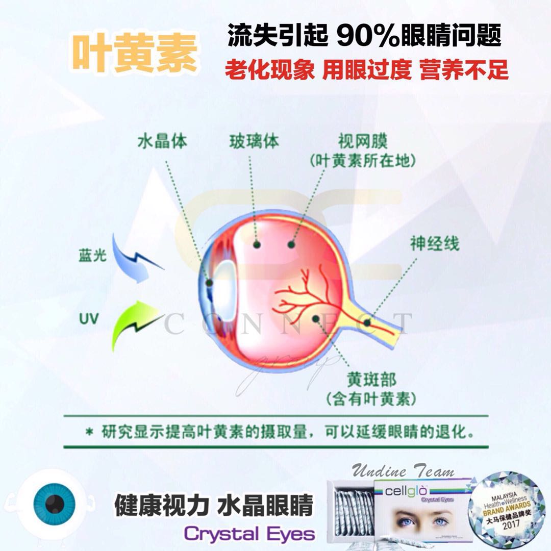 Cellglo 水晶眼睛 法国诺贝尔博士专利研发 视力健康饮品 Cellglo 水晶眼睛 法国诺贝尔博士专利研发 视力健康饮品