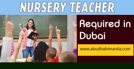 Nursery Teacher - Jobs in DUBAI