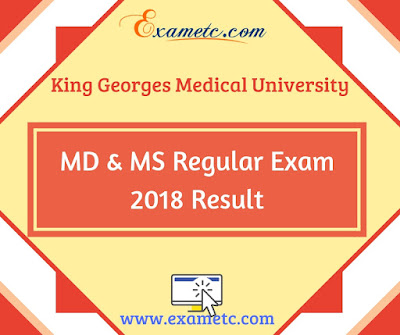 MD & MS Regular Exam 2018 Result