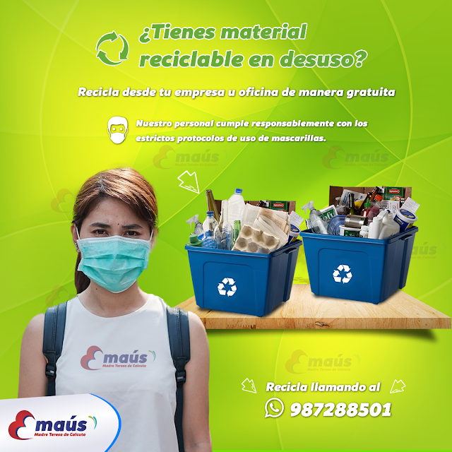 ¿Tienes material reciclable en desuso?