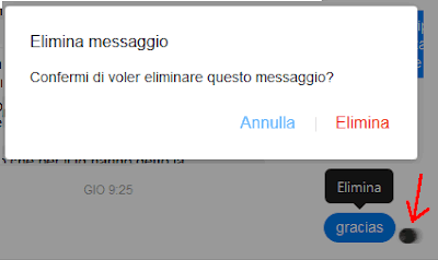 Eliminare un singolo messaggio inviato su Facebook