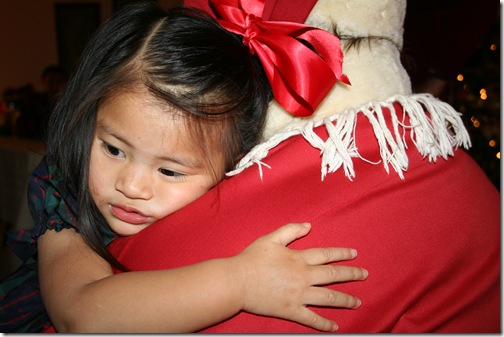 hugging santa 28 mos