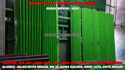 GAMBAR, DAFTAR, HARGA, PINTU, LIPAT, FOLDING GATE, BESI, GALVALUM, PVC, PER METER, MURAH, KRANJI, TERBARU, 2024