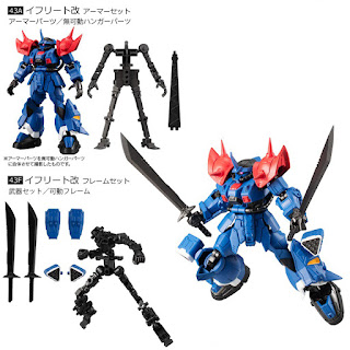 Mobile Suit Gundam G Frame 14 (Blue Destiny Unit 1, Efreet Custom, GM Command (Space Battle Specification), Blitz Gundam), Bandai