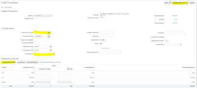 How to create credit memo in oracle cloud receivables